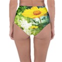 Yellow Flowers Reversible High-Waist Bikini Bottoms View4