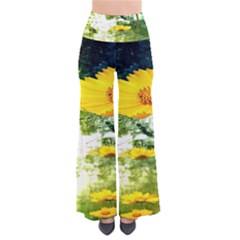 Yellow Flowers Pants by BangZart