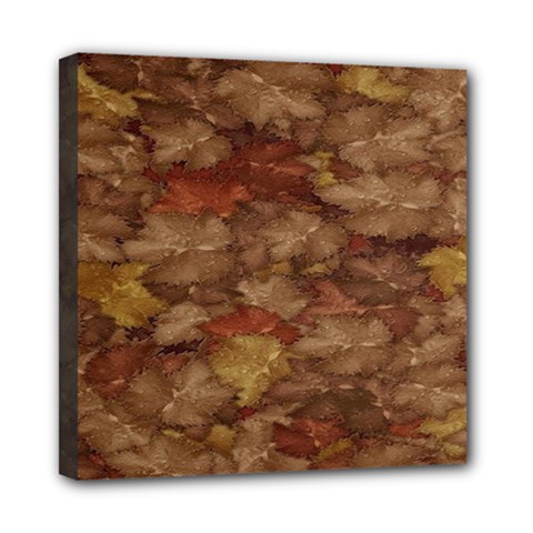 Brown Texture Mini Canvas 8  X 8  by BangZart