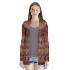 Brown Texture Cardigans by BangZart