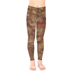 Brown Texture Kids  Leggings 