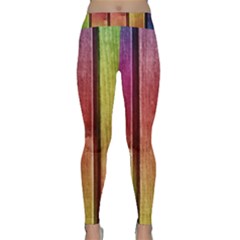 Colourful Wood Painting Classic Yoga Leggings by BangZart