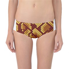 Snake Skin Pattern Vector Classic Bikini Bottoms by BangZart