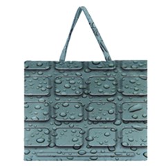 Water Drop Zipper Large Tote Bag by BangZart