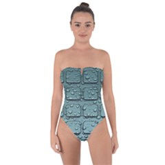 Water Drop Tie Back One Piece Swimsuit by BangZart