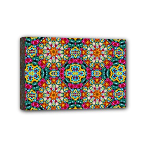 Jewel Tiles Kaleidoscope Mini Canvas 6  X 4  by WolfepawFractals