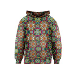 Jewel Tiles Kaleidoscope Kids  Pullover Hoodie