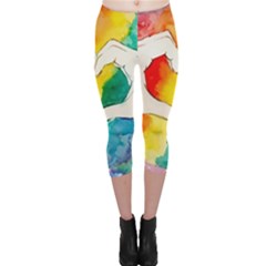 Pride Love Capri Leggings 