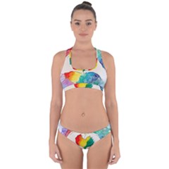 Pride Love Cross Back Hipster Bikini Set