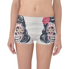 Woman Sugar Skull Boyleg Bikini Bottoms