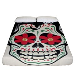 Man Sugar Skull Fitted Sheet (king Size)