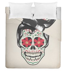 Man Sugar Skull Duvet Cover Double Side (queen Size)