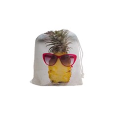 Pineapple With Sunglasses Drawstring Pouches (small) 