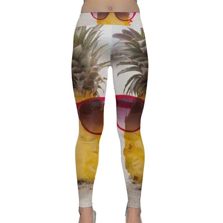 Pineapple With Sunglasses Classic Yoga Leggings