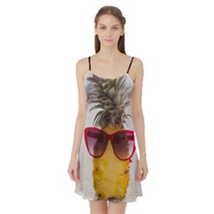 Pineapple With Sunglasses Satin Night Slip