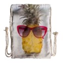 Pineapple With Sunglasses Drawstring Bag (Large) View1