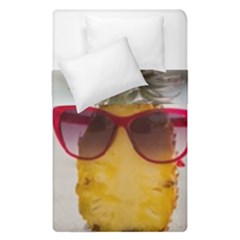 Pineapple With Sunglasses Duvet Cover Double Side (single Size)