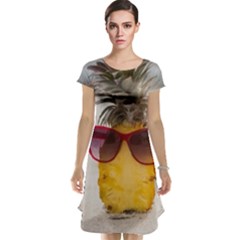 Pineapple With Sunglasses Cap Sleeve Nightdress