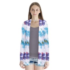 Watercolor Feather Background Cardigans by LimeGreenFlamingo