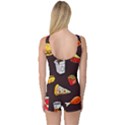 Fast Food Design One Piece Boyleg Swimsuit View2