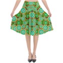 Flowers In Mind In Happy Soft Summer Time Flared Midi Skirt View1