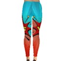 Comic Book VS with Colorful Comic Speech Bubbles  Leggings  View2