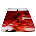 Nice Rose With Water Fitted Sheet (King Size) View1