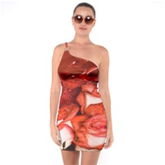 Nice Rose With Water One Soulder Bodycon Dress by BangZart