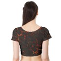 Volcanic Textures Short Sleeve Crop Top (Tight Fit) View2