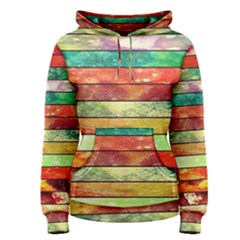 Stripes Color Oil Women s Pullover Hoodie by BangZart