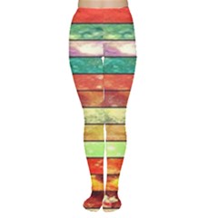 Stripes Color Oil Women s Tights by BangZart