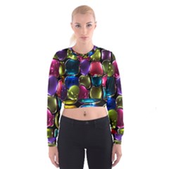 Stained Glass Cropped Sweatshirt by BangZart