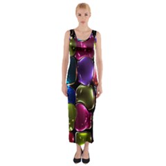 Stained Glass Fitted Maxi Dress by BangZart