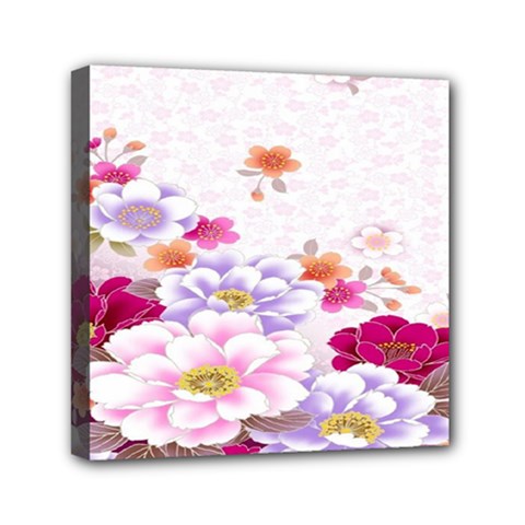 Sweet Flowers Mini Canvas 6  X 6  by BangZart