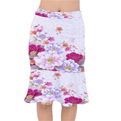 Sweet Flowers Mermaid Skirt by BangZart