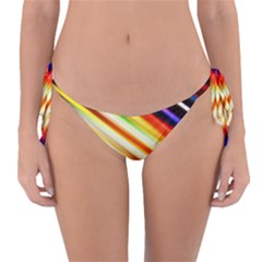 Funky Color Lines Reversible Bikini Bottom