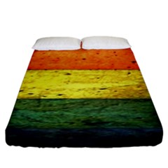 Five Wall Colour Fitted Sheet (king Size) by BangZart