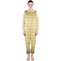 Spring Yellow Gingham Hooded Jumpsuit (ladies)  by BangZart