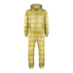 Spring Yellow Gingham Hooded Jumpsuit (kids) by BangZart