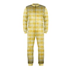 Spring Yellow Gingham Onepiece Jumpsuit (kids) by BangZart