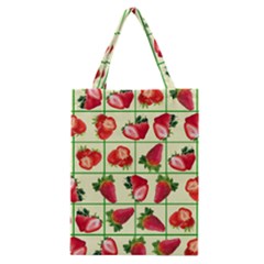 Strawberries Pattern Classic Tote Bag by SuperPatterns