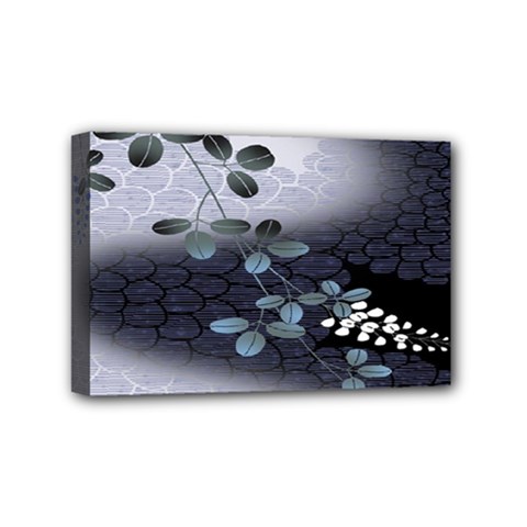 Abstract Black And Gray Tree Mini Canvas 6  X 4  by BangZart