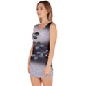 Abstract Black And Gray Tree Sleeveless Bodycon Dress View2