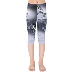 Abstract Black And Gray Tree Kids  Capri Leggings  by BangZart