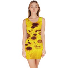 Beautiful Sunflowers Sleeveless Bodycon Dress by BangZart