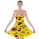 Beautiful Sunflowers Strapless Bra Top Dress View1