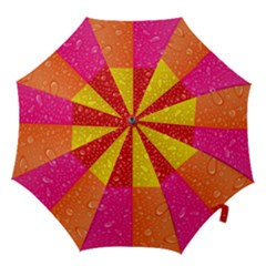 Color Abstract Drops Hook Handle Umbrellas (medium)