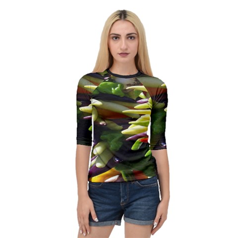 Bright Peppers Quarter Sleeve Tee by BangZart