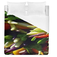 Bright Peppers Duvet Cover (queen Size) by BangZart