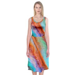 Cool Design Midi Sleeveless Dress by BangZart